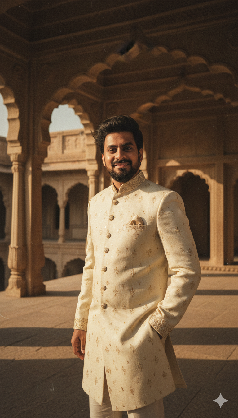 Royal Sherwani Portrait