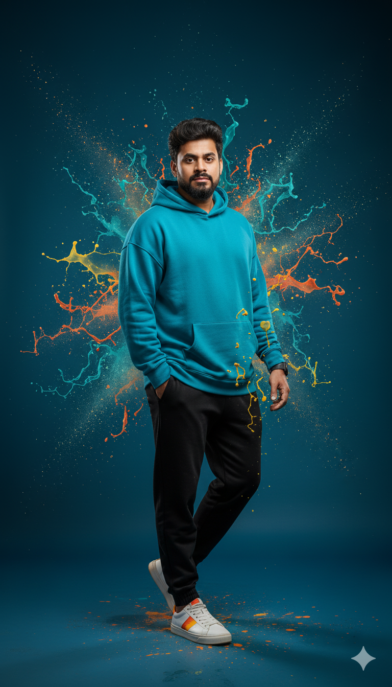 Paint Splash Fashion Editorial