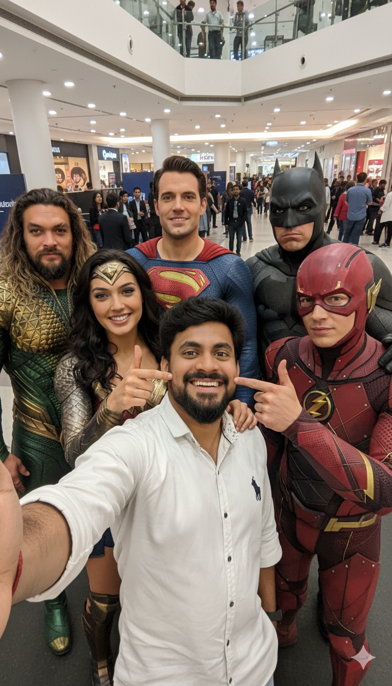 Justice League Selfie Portrait
